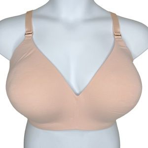 NWT ThirdLove 24/7 Pima Cotton Wireless Bra sz 38I * Soft Pink Wire Free